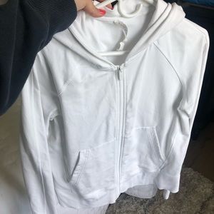 Lululemon White Zip Up Jacket